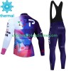 Homme Tenue Cycliste Manches Longues et Collant à Bretelles Hiver Thermal Fleece Israel 2023